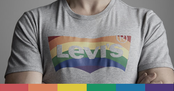 maglia levis arcobaleno