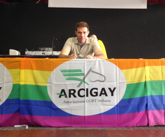 Il Segretario nazionale di Arcigay, Gabriele Piazzoni