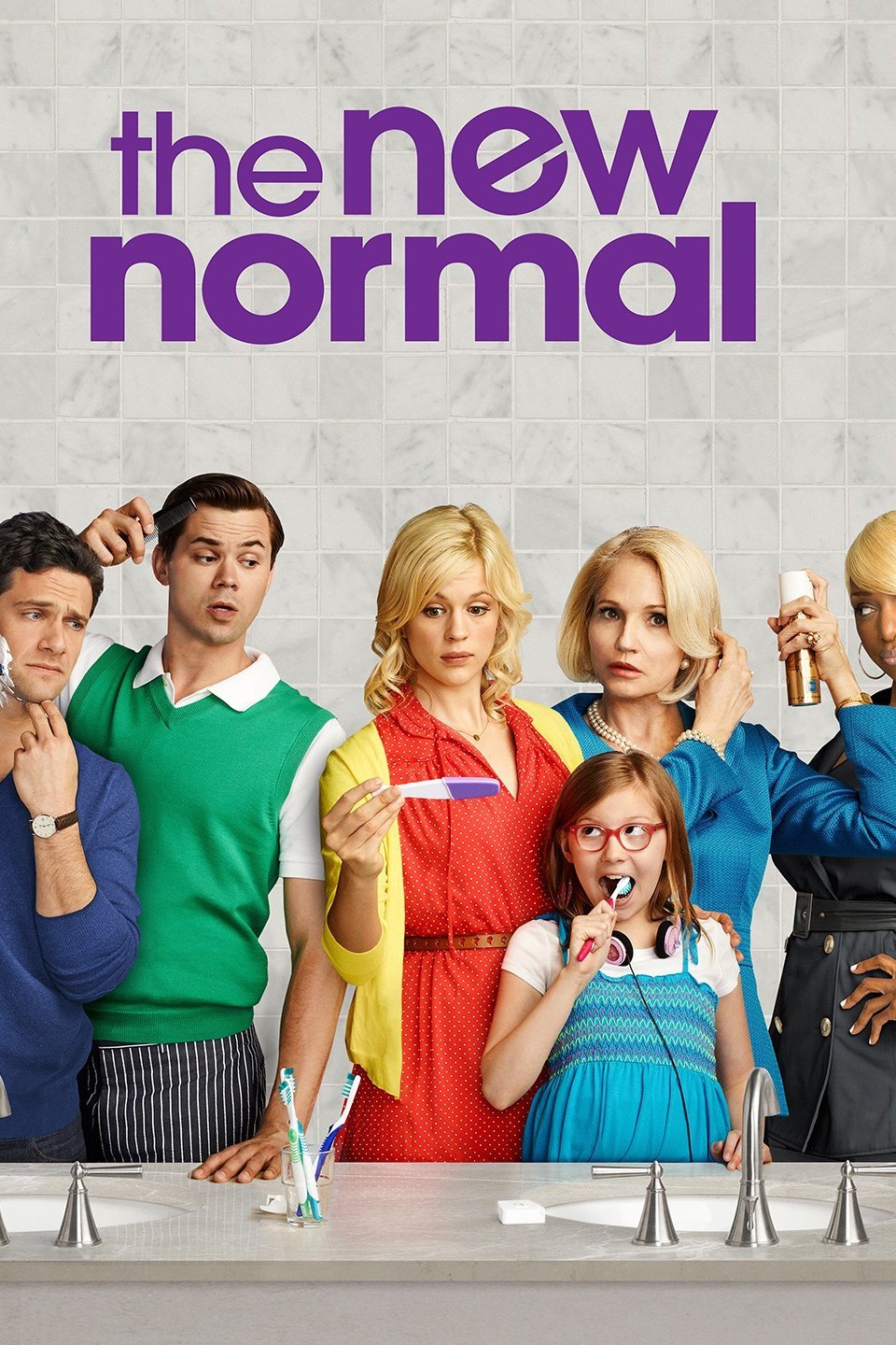 "The New Normal", Seine Familie kann man sich nicht aussuchen. Oder vielleicht doch? In der neuen Single-Camera-Comedy ?The New Normal? dreht sich alles um ein erfolgreiches Schwulenpärchen (Andrew Rannells und ?Hangover?-Star Justin Bartha), das sich nichts sehnlicher wünscht als ein Baby. Und als die beiden die Hoffnung schon fast aufgeben wollten, tritt eine alleinerziehende Kellnerin (Georgia King) aus dem mittleren Westen in ihr Leben, die schon bald zum Mädchen ihrer Träume wird. In weiteren Rollen sind u. a. Bebe Wood, Ellen Barkin und Nene Leakes zu sehen.Im Bild (v.li.): Justin Bartha (David Murray), Andrew Rannells (Bryan Buckley), Georgia King (Goldie Clemmens), Bebe Wood (Shania Clemmens), Ellen Barkin (Jane Forrest), NeNe Leakes (Rocky). - Veroeffentlichung fuer Pressezwecke honorarfrei ausschliesslich fuer die redaktionelle Berichterstattung in Zusammenhang mit Sendungen oder Veranstaltungen des ORF. Foto: ORF/Sevenone International. Andere Verwendung honorarpflichtig und nur nach schriftlicher Genehmigung der ORF-Fotoredaktion. Copyright: ORF, Wuerzburggasse 30, A-1136 Wien, Tel. +43-(0)1-87878-13606