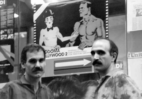Mai (a sinistra) e Minerba alla seconda edizione di "Da Sodoma a Hollywood"