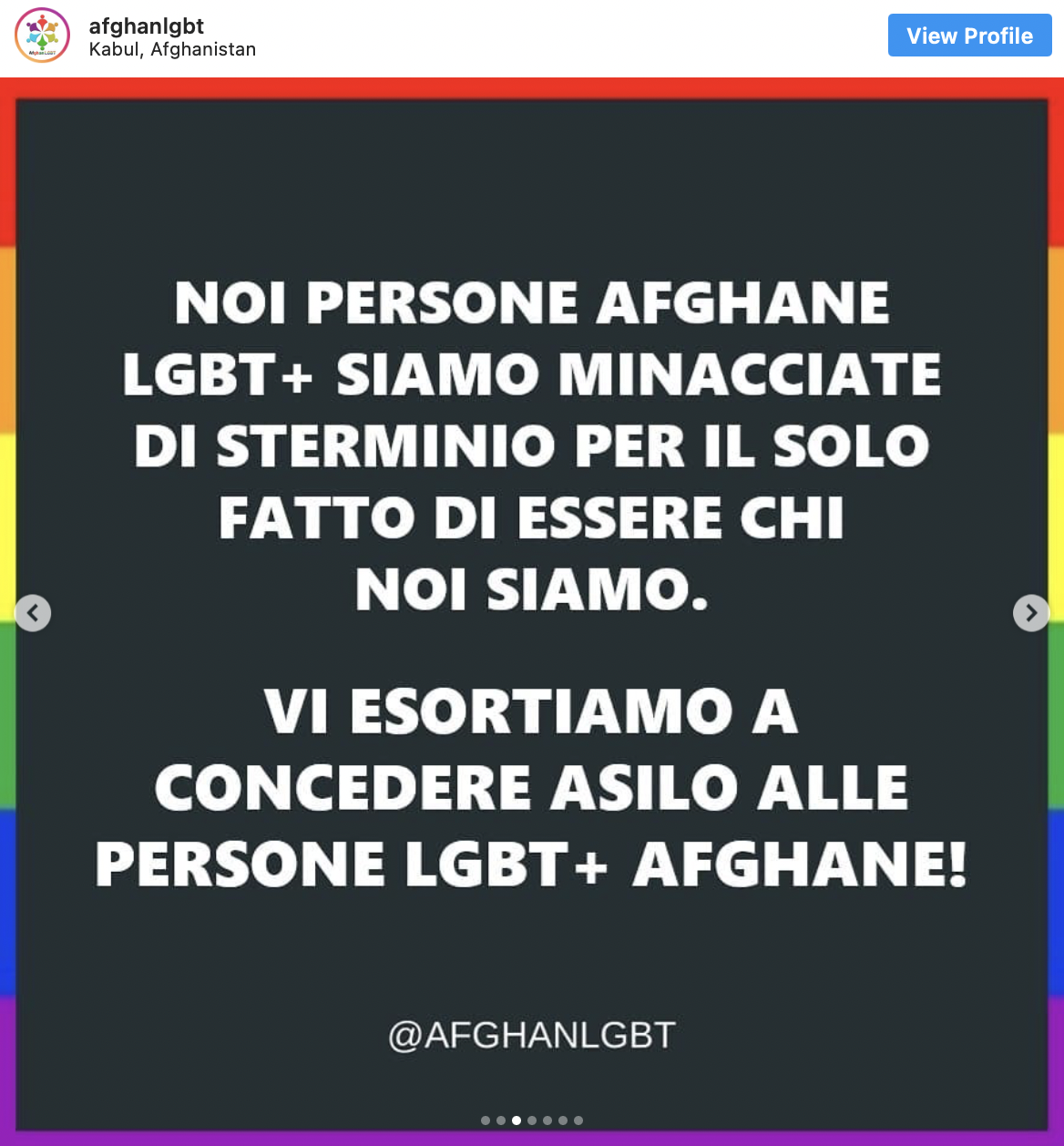 comunità LGBT+ afghana