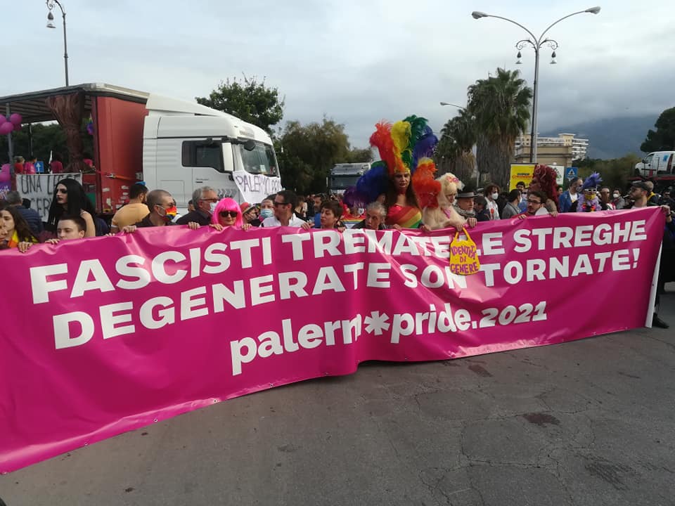 la testa del Palermo Pride
