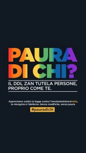 campagna social sul ddl zan